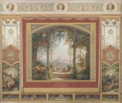 Aussicht von der Villa Malta in Rom by Eugen Napoleon Neureuther