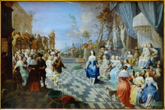 Bal sur la terrasse d'un palais by Hieronymus Janssens