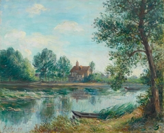 Banks of the Loing at Saint Mammès by Alfred Sisley