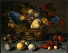 Basket of Fruits by Balthasar van der Ast