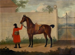 Bay Horse outside a Gate by Francis Sartorius