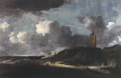 Beach scene, possibly near Egmond by Jacob Isaacksz. van Ruisdael