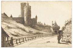 Belvedere en de Hoenderpoort te Nijmegen by Lambert Doomer