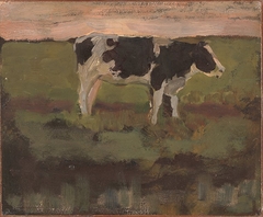 Black and White Heifer by Piet Mondrian