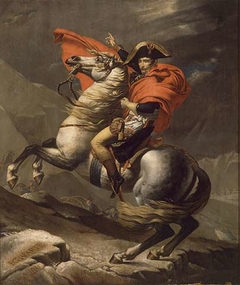 Bonaparte überquert den Großen St. Bernhard by Engelbert Willmes