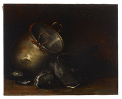 Brass Kettle and Catfish by William Merritt Chase