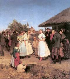 Bridal Procession by Lajos Deák Ébner