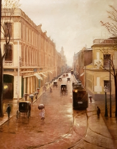 Calle Ahumada en 1902 by Enrique Lynch del Solar