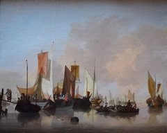 Calm Sea with Ships II by Jan van Os