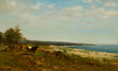 Cattle along the Waterside by James McDougal Hart