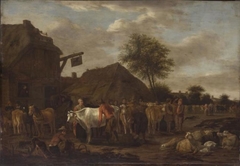 Cattle Market by Govert Dircksz Camphuysen