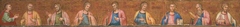 Christ and Eight Apostles: Predella by Anonymous