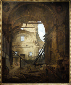 Church of the Sorbonne in Ruins by Hubert Robert