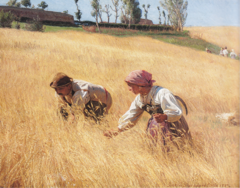 Civita d'Antino. Harvest. by Joakim Skovgaard