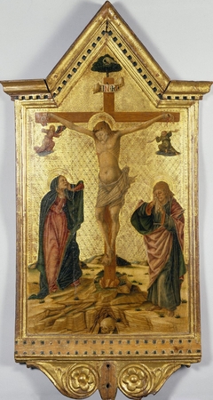 Crucifixion with the Virgin and St John by Nicola di Maestro Antonio d'Ancona