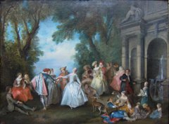 Dance before a Fountain by Nicolas Lancret