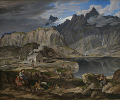 Das Hospiz auf dem Grimselpass by Joseph Anton Koch