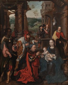 De aanbidding der wijzen by Joos van Cleve