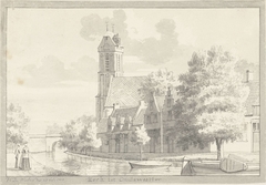 De kerk in Oudewater by Hendrik de Winter