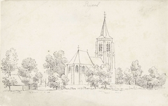 De kerk te Rixtel by Cornelis Pronk