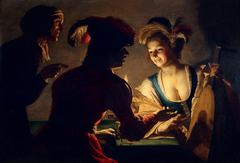 De koppelaarster (The Matchmaker) by Gerard van Honthorst