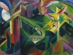 Deer in a Monastery Garden by Franz Marc