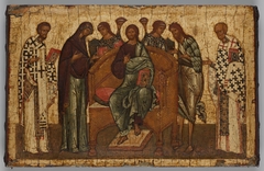 Deesis - Christ Enthroned with Saints by Unidentified Artist