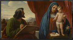 Der Heilige Lukas, die Madonna malend by Eduard Von Steinle