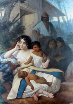 Elisa Bravo in Captivity by Raymond Monvoisin