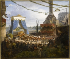 Entry of Charles X into Paris at the Gate of la Villette, after his Coronation by Louis-François