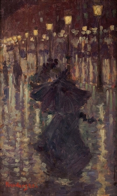 Evening Shower, Paris by Maurice Prendergast