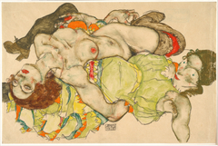 Female Lovers by Egon Schiele