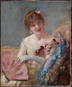 Femme à l'éventail (Portrait de Réjane?) by Henri Gervex