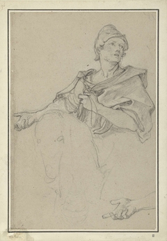 Figuurstudie voor Clovis by Charles-Joseph Natoire