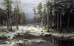 First Snow by Ivan Shishkin