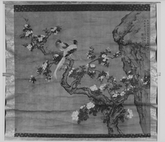 Flowering Crabapple and Pair of Birds by Shen Quan