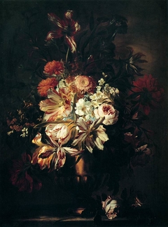 Flowers in a Bronze Vase by Abraham Brueghel