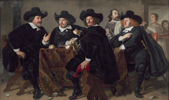 Four directors of the arquebusier's guild, Amsterdam, 1655 by Bartholomeus van der Helst