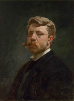 Frank Duveneck Self-Portrait by Frank Duveneck