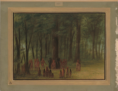 Funeral of Black Hawk - Saukie by George Catlin