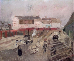 Gare d'Orleans in Paris under Construction by Frits Thaulow