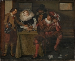 Gentlemen and a Lady by Dirck Hals