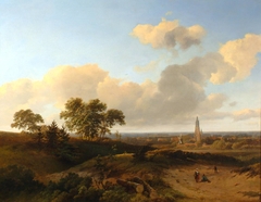 Gezicht op Amersfoort vanaf de Berg by Cornelis Lieste