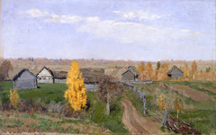 Golden Autumn. Slobodka by Isaac Levitan