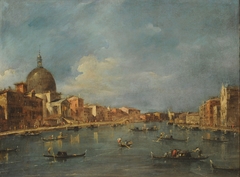 Grand Canal with Sam Simeone piccolo by Francesco Guardi