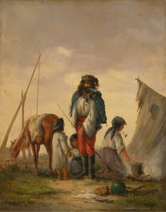 Gypsy Family by August von Pettenkofen