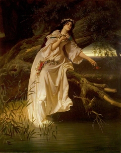 'Hamlet', Act IV, Scene 5, Ophelia by Ferdinand von Piloty