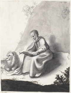 Heilige Hiëronymus in de wildernis by Moses ter Borch