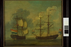 Het brikschip Anna Maria by Johannes de Blaauw