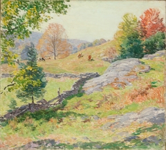 Hillside Pastures—September by Willard Metcalf